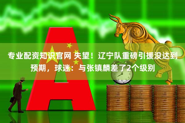 专业配资知识官网 失望！辽宁队重磅引援没达到预期，球迷：与张镇麟差了2个级别